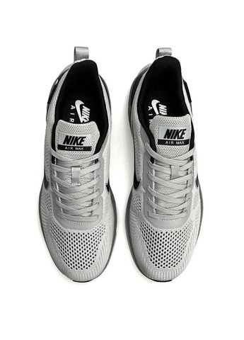 Светло-серые демисезонные кроссовки мужские nike No Brand Air Zoom x React Light Grey Black