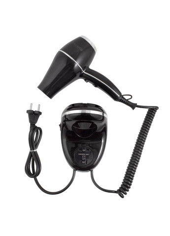 Настінний фен Trento потужністю 2000W чорний Trento Sanitary Ware (322463912)