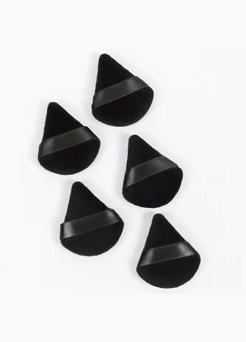 Міні-трикутні спонжі для макіяжу 5 шт. оксамитові м'які пуфи для макіяжу Чорні China (323158483)