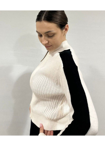 Жіночий в'язаний кардиган на блискавці Н&М (58080) М Молочний H&M (364358565)