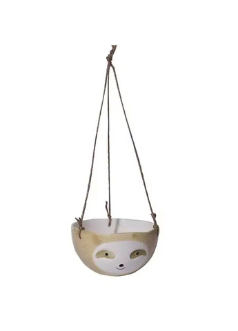 Подвесной цветочный горшок кашпо в виде Ленивца (Желтый) No Brand (331640524)