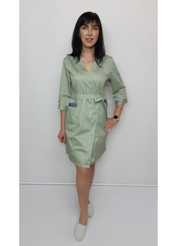 Жіночий медичний халат Бель котон три чверті рукав 54, No Brand (361359718)