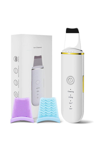 Портативний ультразвуковий скрабер для чистки обличчя - апарат для ультразвукової чистки лиця, пілінгу шкіри (Ion Cleaner 7C) No Brand (347590463)