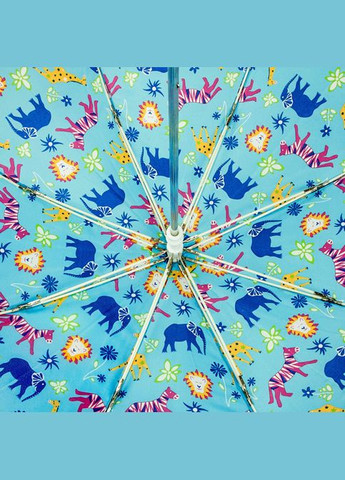 Блакитна} парасолька-тростина дитяча junior-4 c724 jungle chums (джунгли) Fulton (303401052)