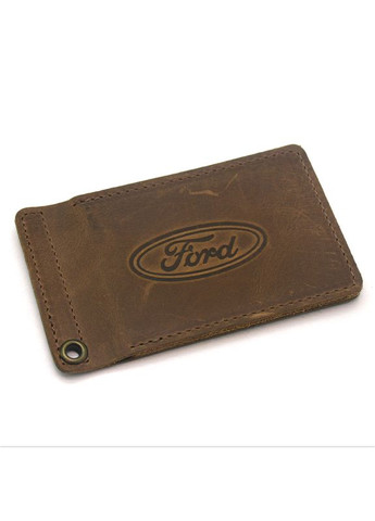 Обкладинка для водійських документів Ford шкіра Крейзі 1058 оливкова Zoo-hunt (280901710)