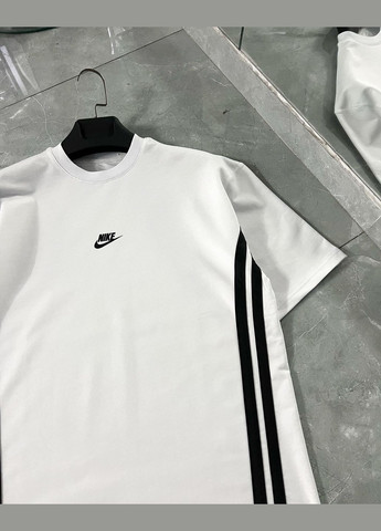 Белая стильная мужская футболка nike оверсайз белая Freedom