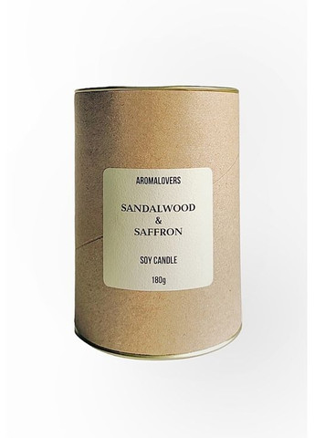 Ароматична свічка у склянці "Sandalwood & Saffron" 180g (1287026-151345) Aromalovers (368602844)