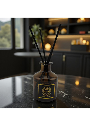 Аромадифузор Лаванда парфум для дому з ефірною олією тростинними паличками натуральний аромат Чорний 160_3_0_2C No Brand (369667769)