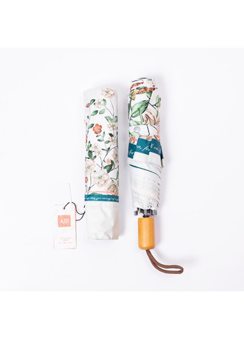 Зелёный зонт механический элегантный с принтом прочный надежный из полиэстера диаметр 99 см зеленый hp-23-15gr Yiwu (371391788)