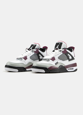 Кросівки жіночі і чоловічі Nike Air Jordan 4 Retro PSG white | Найк Аір Джордан 4 білі No Brand білі всесезони (315006182)