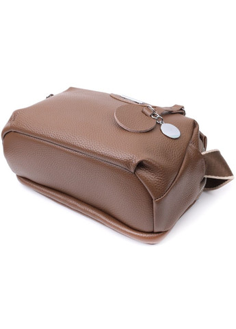 Сумка кроссбоди с широким ремнем через плечо женская с двумя отделениями из натуральной кожи 22596 Vintage (329195482)