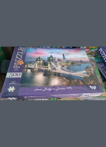 Пазлы 500 элементов Tower Bridge in London Пазлы для взрослых 500 деталей Тауэрский мост в Лондоне С50015-08 Danko Toys (315035430)