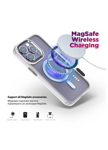 Чохол до мобільного телефона (ARM82266) ArmorStandart Unit MagSafe Samsung S25 Ultra Matte Clear Silver (357490982)