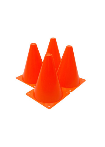 Конуси-фішки спортивні 17 см (набір з 4 штук) помаранчеві EasyFit (361081701)