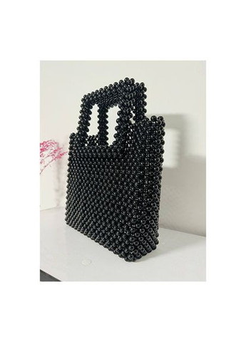 Сумка жіноча чорна з намистин ручна робота 029 Felicita (336377770)