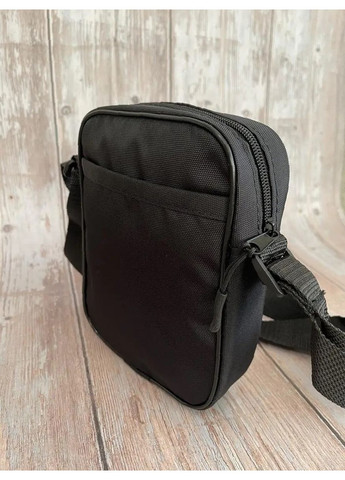 Чёрная барсетка с ремнём - удобна для спорта и путешествий No Brand (365761974)