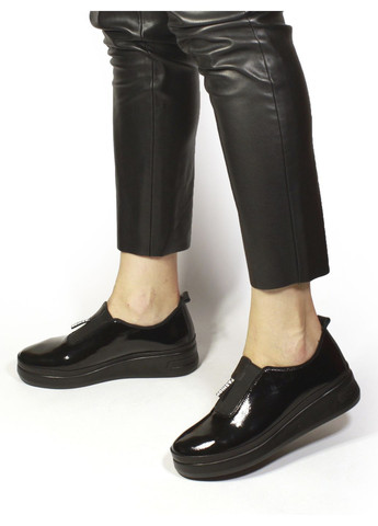 It-Girl Туфлі на платформі оксфорди чорний з натуральна шкіра, — демісезон (353601911)