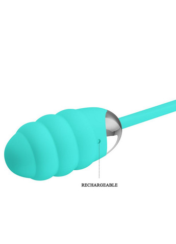 Виброяйцо силиконовое 12 режимов вибрации зарядка USB светло зеленый Baile Franklin Pretty Love (317747586)