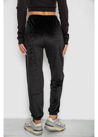 Спортивні штани велюрові жіночі на флісі, колір чорний, 238R58649 Ager (361030984)