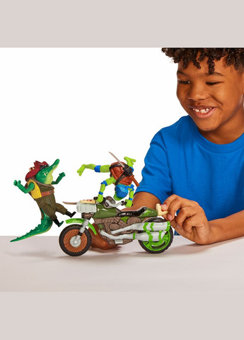 Бойовий транспорт з фігуркою серії «Черепашки-Ніндзя MOVIE III» - ЛЕОНАРДО НА МОТОЦИКЛІ TMNT (339783298)