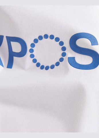 Белая кэжуал рубашка однотонная Bershka