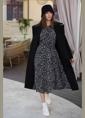 Чорне демісезонне Пальто Seventeen