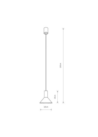 Підвісний світильник, люстра 8105 HERMANOS A GU10 1x10W IP20 Чорний (8105) Nowodvorski (318524469)