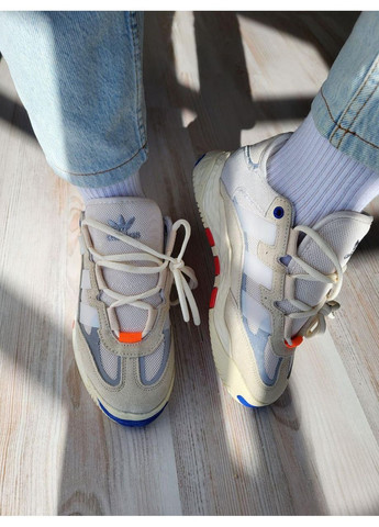 КРОССОВКИ ЖЕНСКИЕ ADIDAS NITEBALL BEIGE GREY LOGO АДИДАС НАЙТБОЛ No Brand серые демисезоны (367168126)