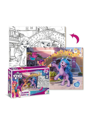 Детские Пазлы 2в1 My Little Pony "Подружки и радуга" DoDo 200134 30 элементов DoDo Toys (301834554)