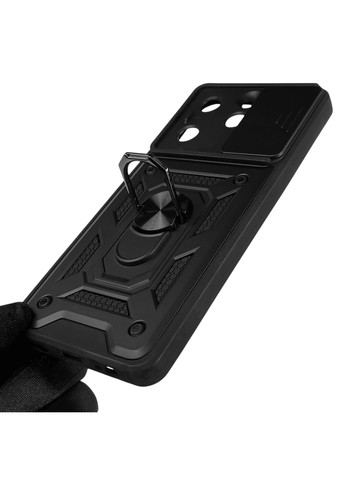 Чохол для Spark 10 Pro (KI7) броньований з кільцем-тримачем підставкою зі шторкою на техно спарк 10 про чорний rg1 Tecno (366228259)