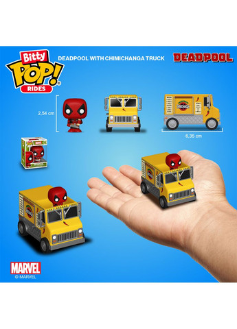 Набір фігурок Bitty Pop! Ride серії Марвел - Дедпул і вантажівка Чімічанги Funko (327826313)