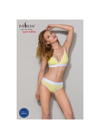 Комбінований демісезонний спортивні трусики-стрінги ps007 panties l, yellow Passion