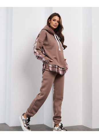 Костюм із трикотажу на флісі з байковою вставкою ISSA PLUS (372053156)