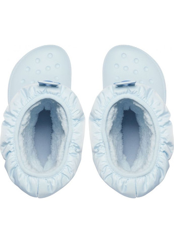 Зимние зимние сапоги детские kids classic neo puff boot mineral blue 207684 Crocs