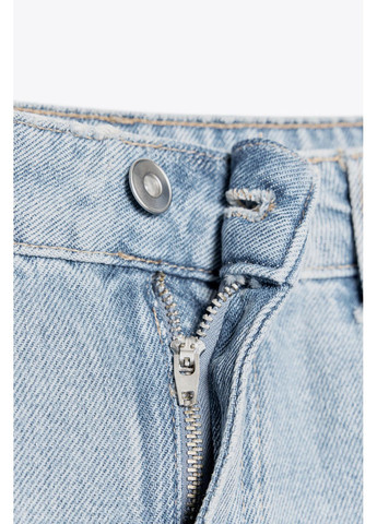 Джинсовые шорты trf со средней посадкой Zara (351851144)