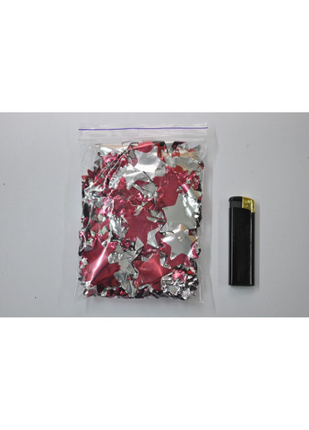 Звезды серебряно-красные No Brand (368969780)