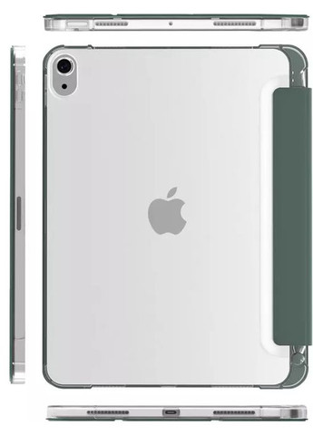 Чохол-книжка Soft Edge з кріпленням Apple Pencil для Apple iPad Air (4/5) 2020/2022 10.9" Dark Green BeCover (360425438)
