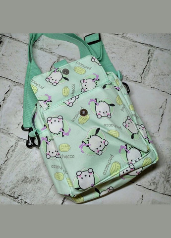 Сумочка детская для девочки кросс-боди с ремешком Почако 20х16х6 см Салатовая No Brand (339092424)