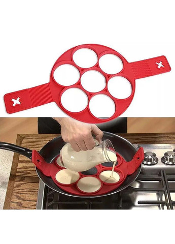 Силіконова форма для приготування оладок і яєчні Cake Maker Kitchen Master (355341975)