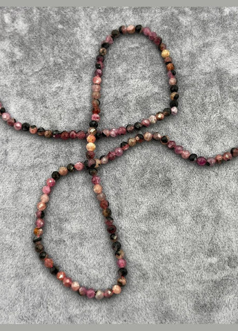 Турмалін на нитці без замка 3 мм 40 см Комбінований 1807 No Brand (311686426)