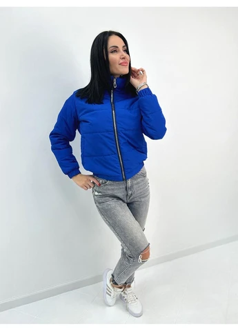 Синяя демисезонная демисезонная куртка с нашивкой Fashion