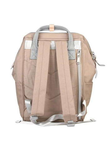 Рюкзак жіночий водостійкий текстиль 17л на 1 відділення розмір 28×40×17 см 1881-22 USB хакі Himawari (314808830)