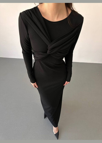 Чорна святковий, коктейльна, ділова, повсякденний, вечірня жіноча сукня FINO Mode