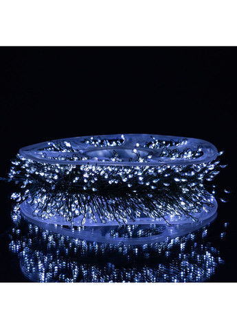 Гирлянда-нить Роса Хвойная лапа 3000 LED 100 метров зеленая нить, белый GarlandoPro (367983880)