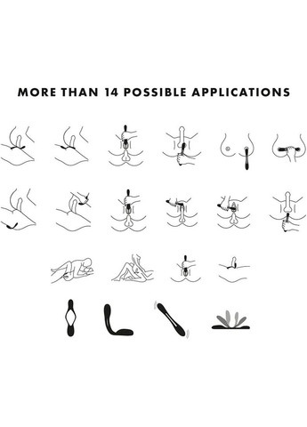 Универсальный гибкий вибратор для пар Elastic Game Dark Blue - CherryLove Satisfyer (332209546)