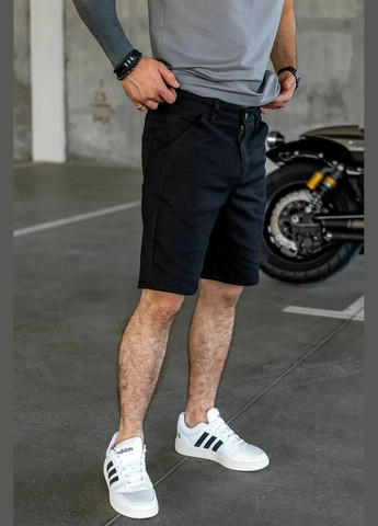 Мужские классические шорты Чинос Черные Teamv (337115801)