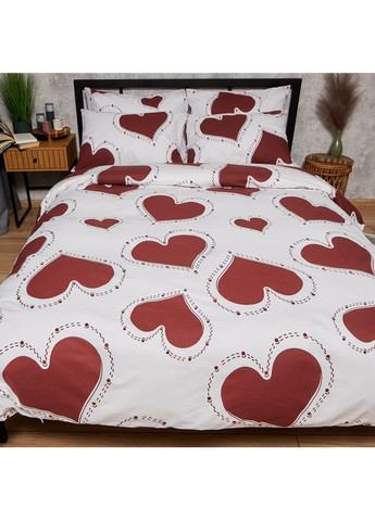 Комплект постільної білизни Бязь Gold Люкс Полуторний 143х210 наволочки 4х50х70 (MS-820008768) Moon&Star Romantic Mood (356114435)