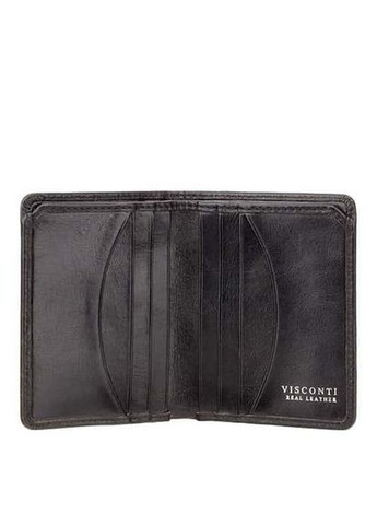 Портмоне шкіряне чоловіче чорного кольору Visconti (336377534)