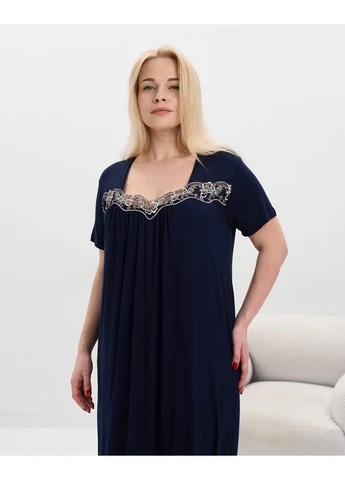 Вискозная женская сорочка Plus Size Nicoletta (386575055)