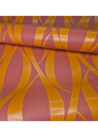 Обои виниловые 10 × 0.53 м 1024-10, оранжевые с абстрактным узором для кухни, коридора, офиса, гостиной MARBURG (340275555)